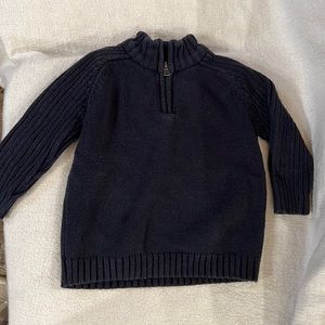 Navy quarter zip sweater size 4T